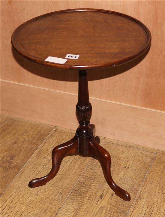 A mahogany wine table, W.38cm